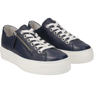 Paul Green Harper DARK NAVY BLUE Leather Casual and Fashion Sneaker Shoes